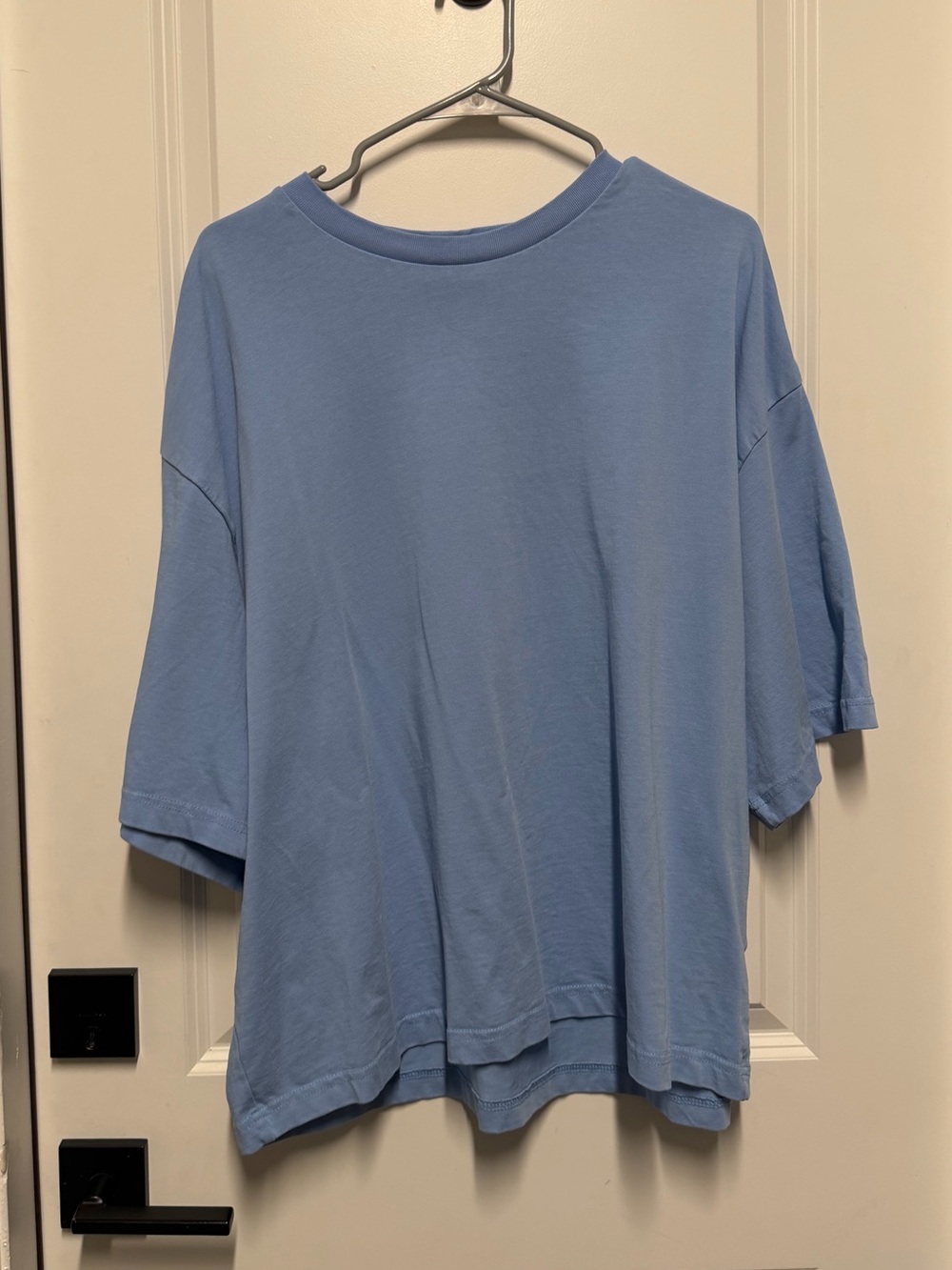 H&M Oversized Fit Sky Blue Cotton T-Shirt Men’s Large